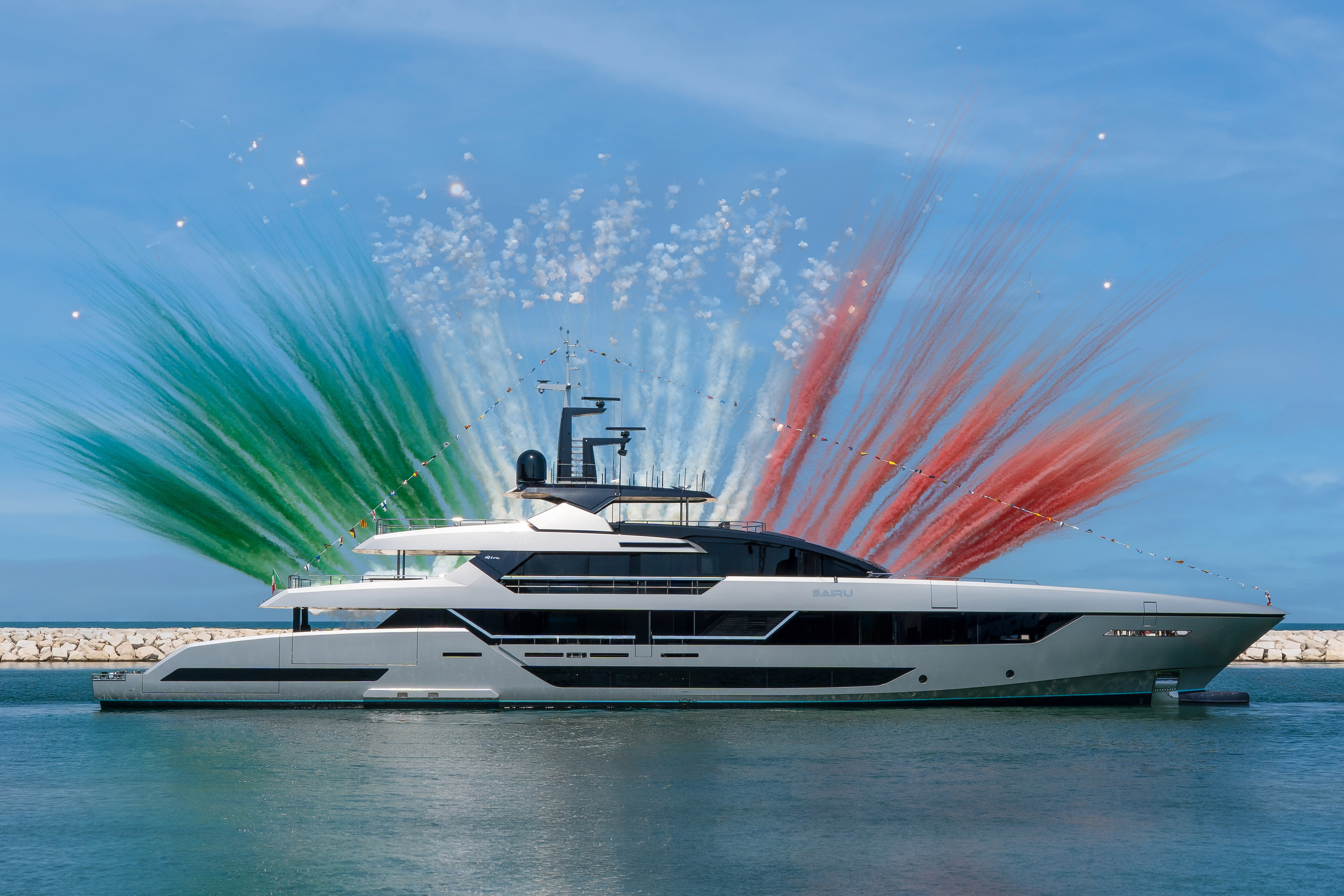 More size, more elegance, more Riva: first Riva 54Metri launched in Ancona.<br />
 